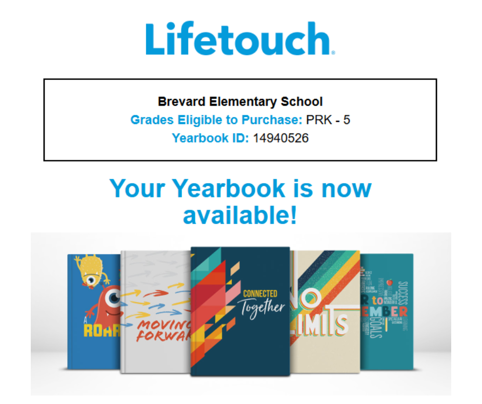 Yearbook order info