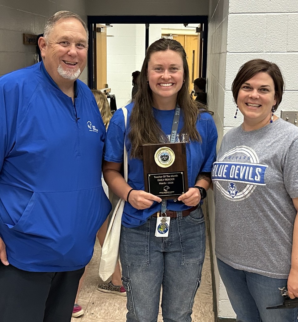 Congratulations to Mrs. Reader for being our Teacher of the Quarter.