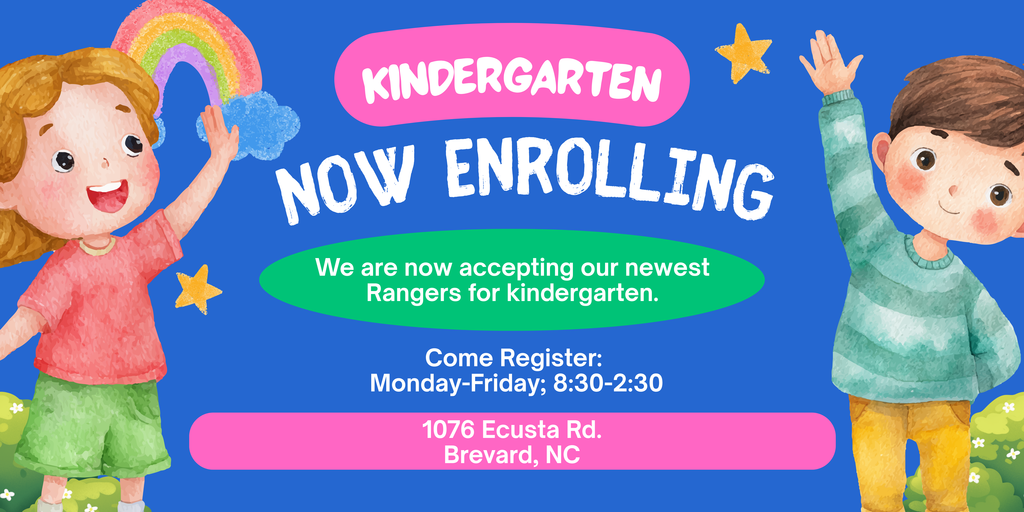 Now enrolling students for kindergarten!