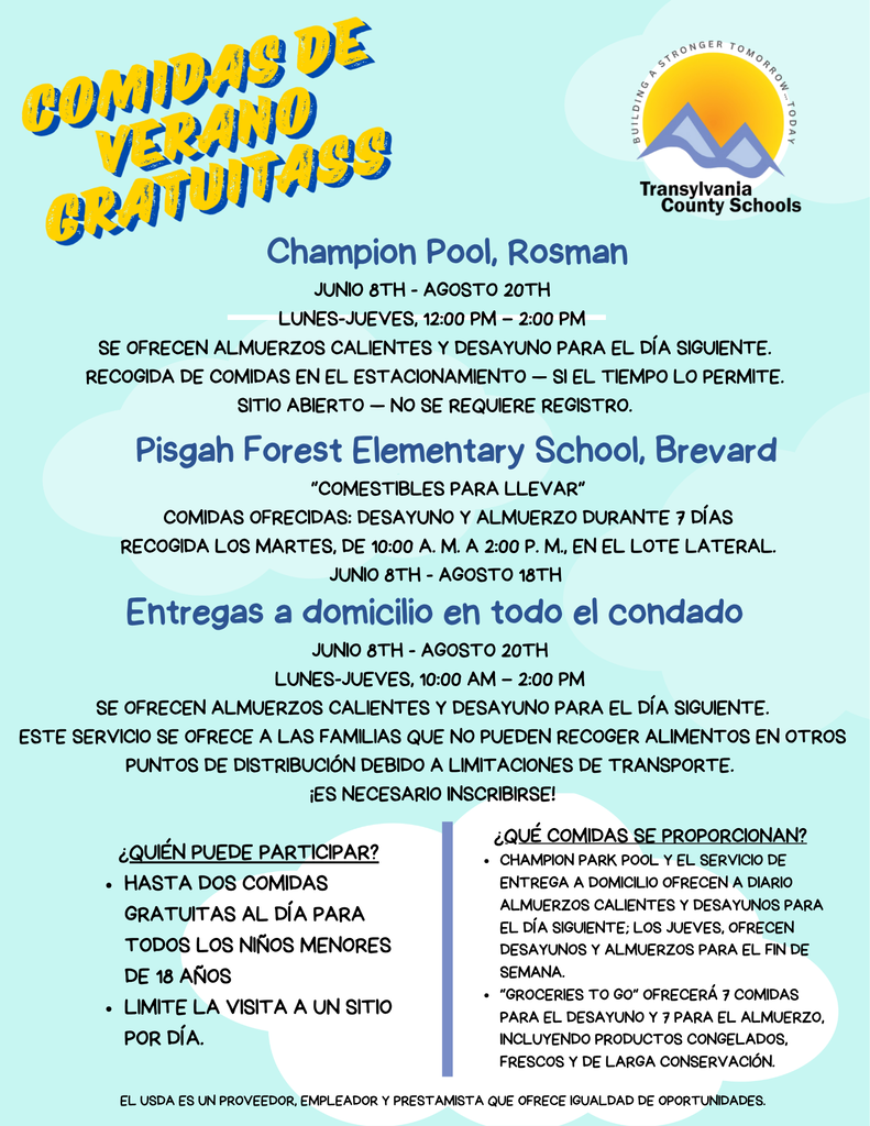 Summer meals