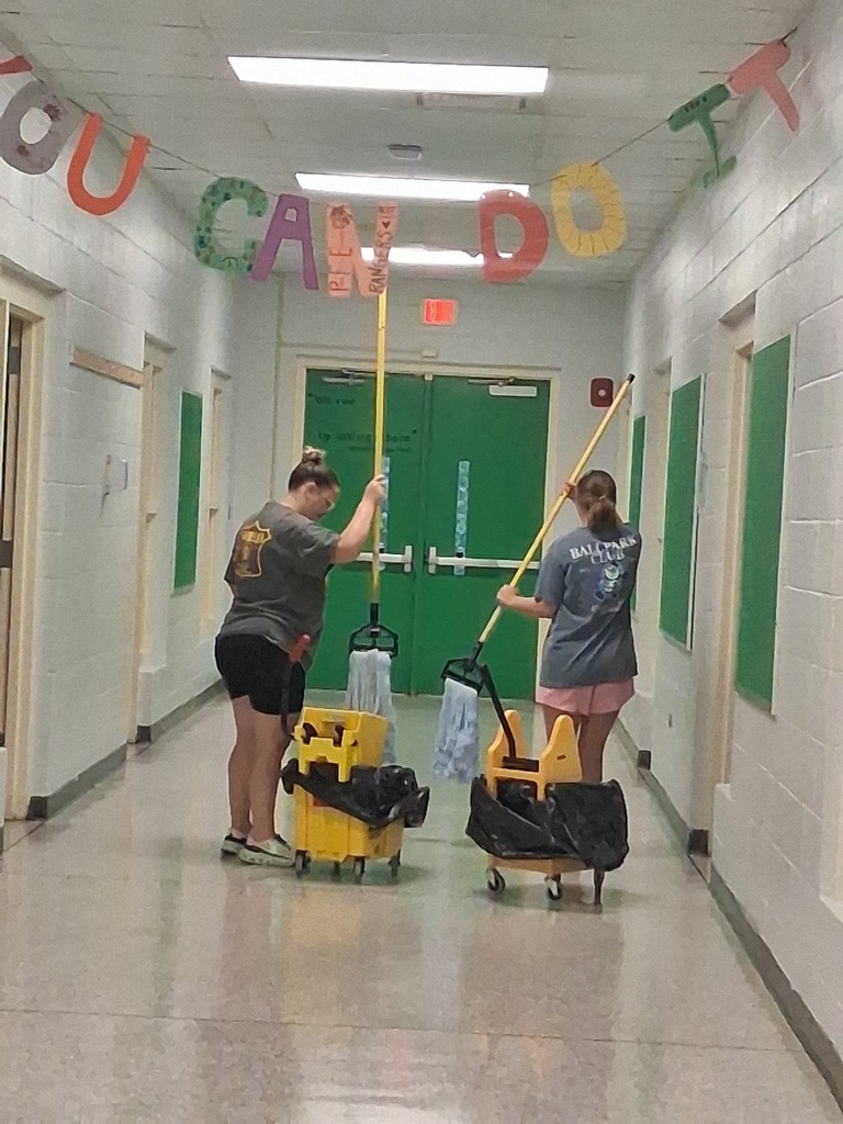 Thank you Ms. Beth and Ms. Shuler! The hallways look great!