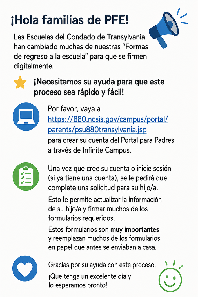 Infinite Campus Parent Portal Information 