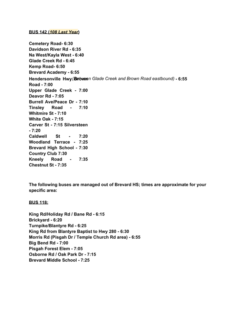 BMS Bus Rider Info