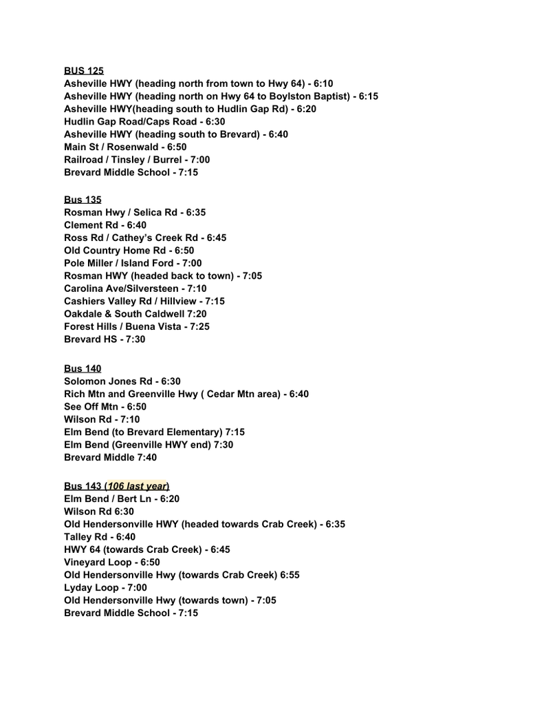 BMS Bus Rider Info