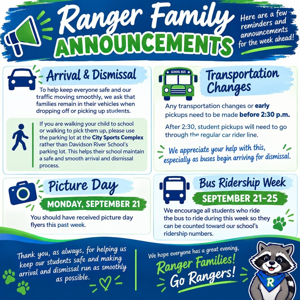 Ranger Family Announcements