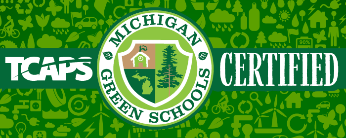 TCAPS Michigan Green School graphic