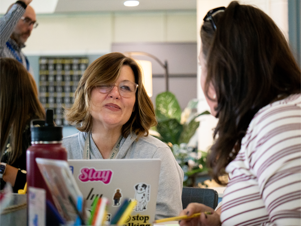Teachers attending professional learning