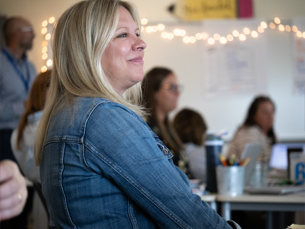 Teachers attending professional learning