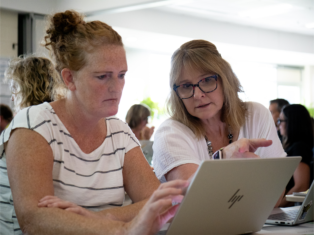 Teachers attending professional learning