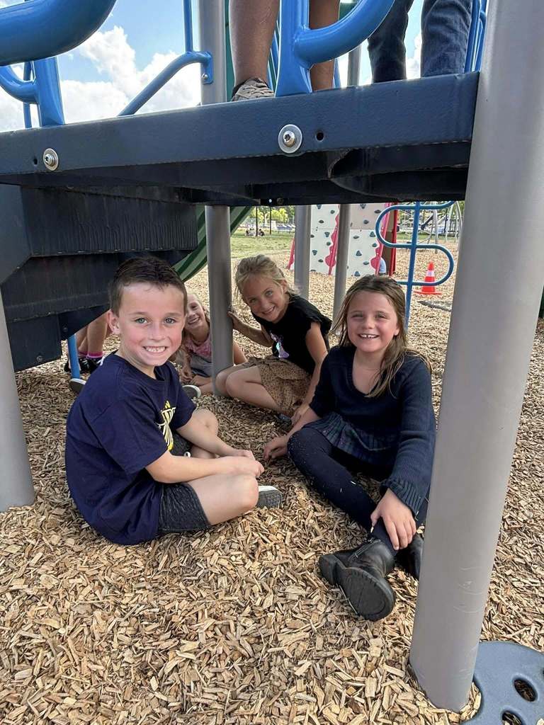 students on playground at school