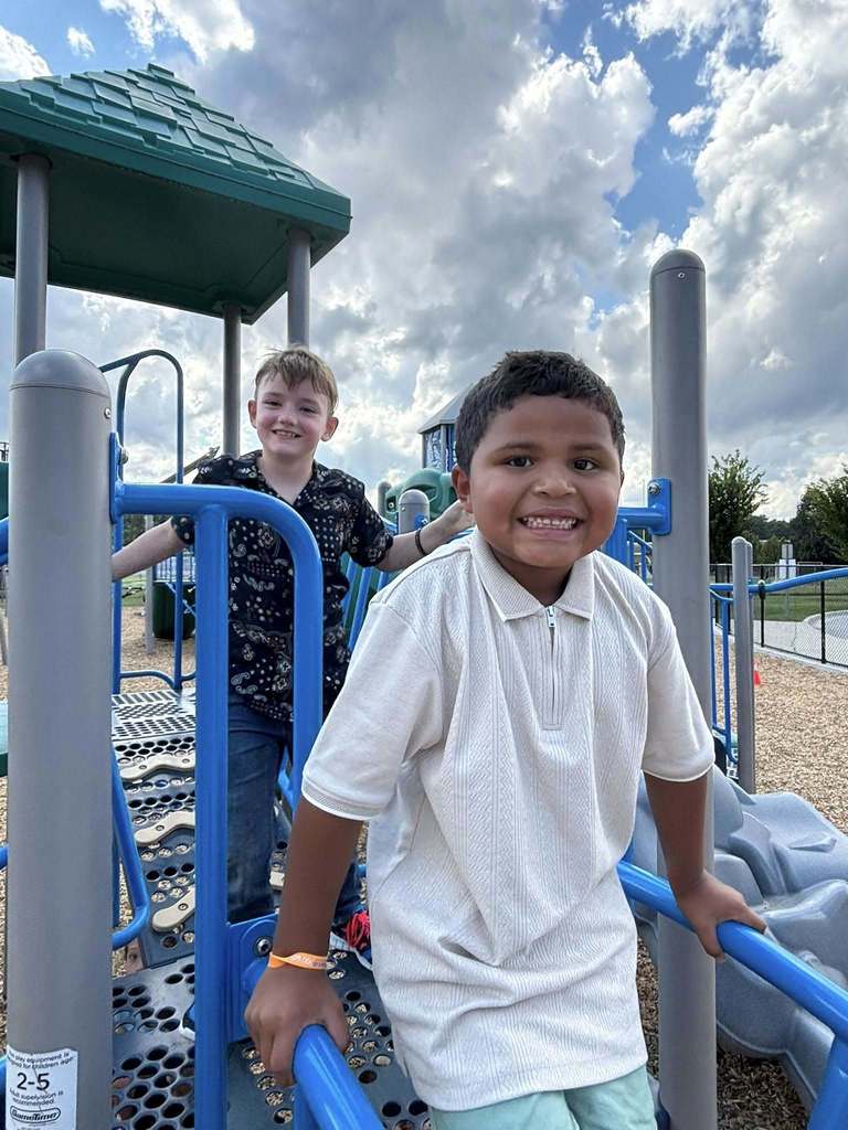 students on playground at school