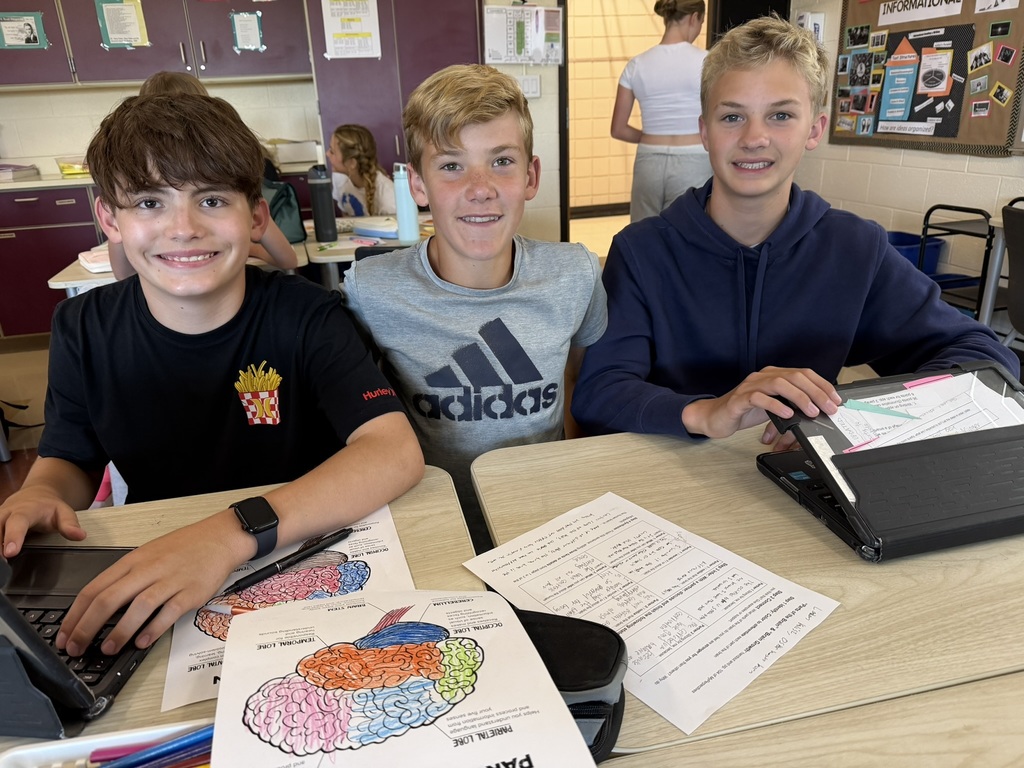 students exploring an infographic
