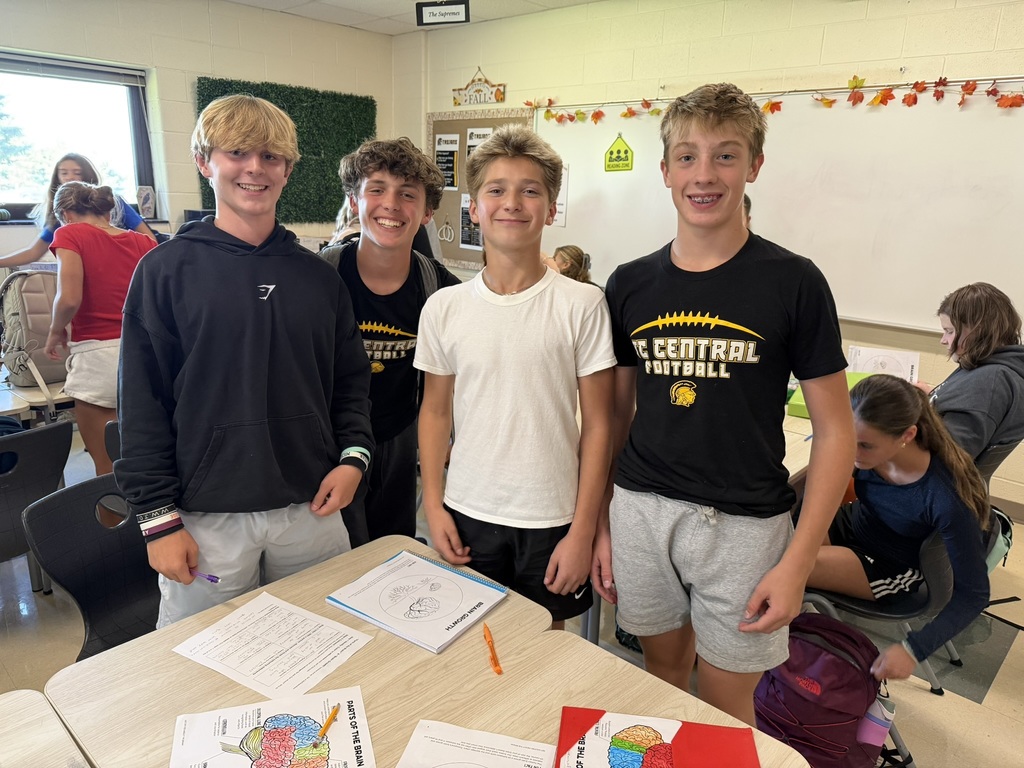 students exploring an infographic