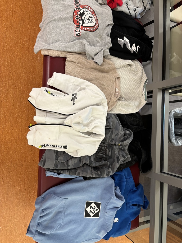 sweatshirts and jackets in lost and found