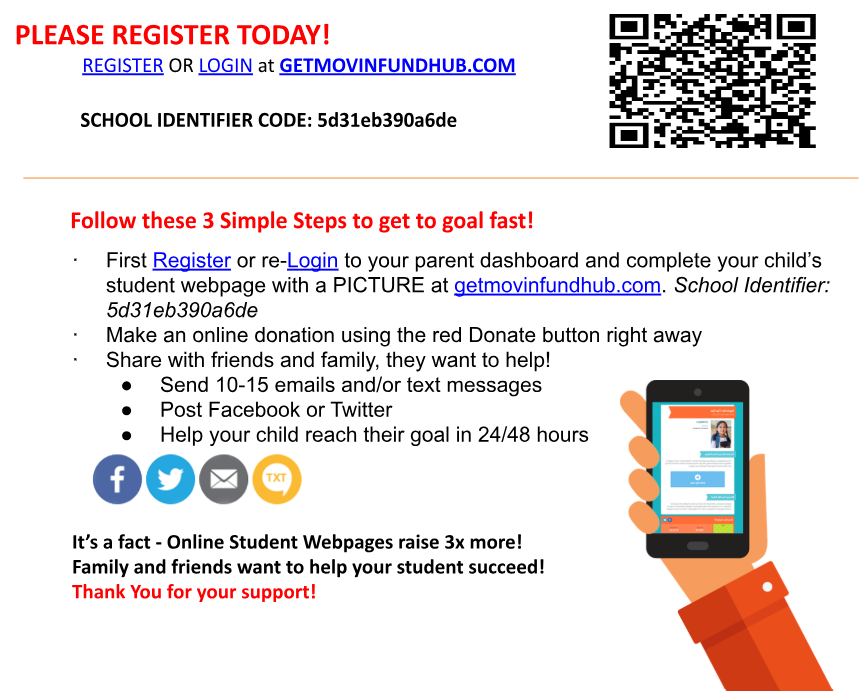 Directions for Moveathon registration