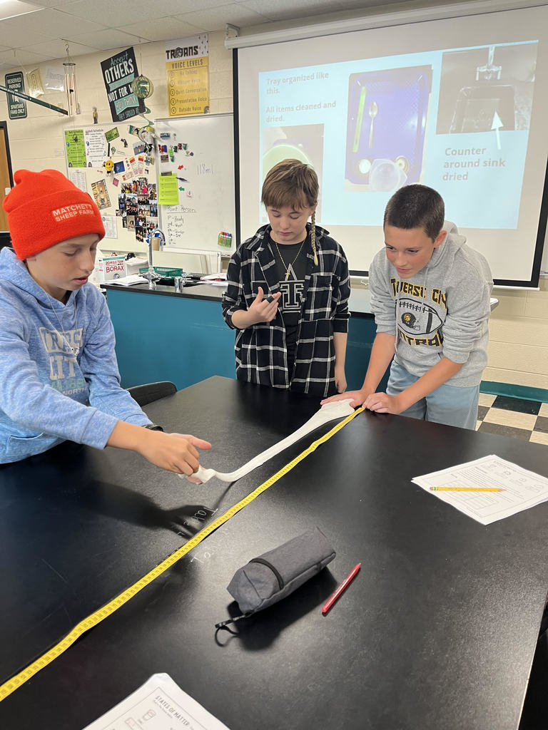 students in science class