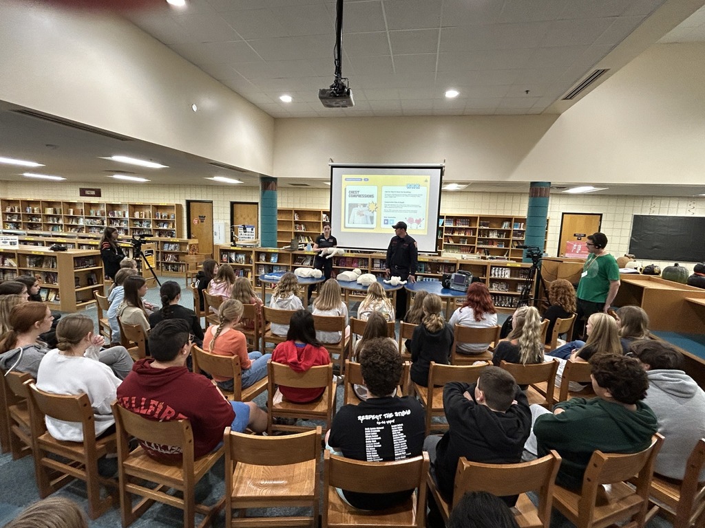 Students sitting in a classroom
