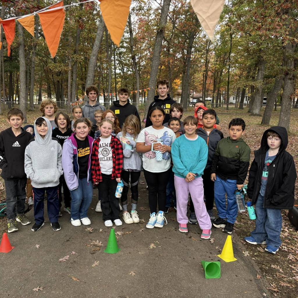 Students standing outside