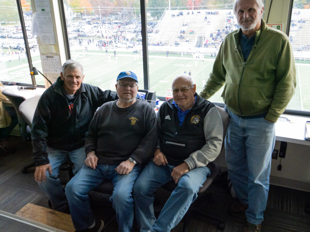 TCAPS Patriot Game Announcers pictured