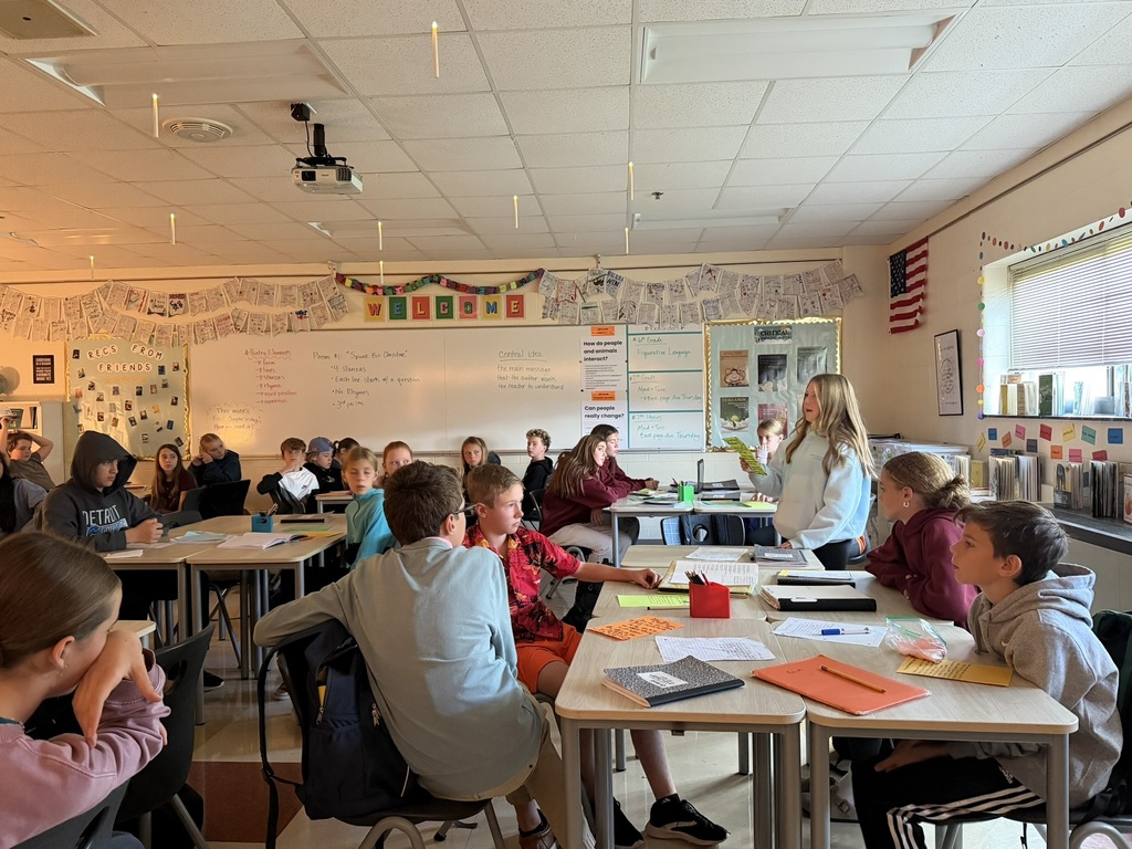 ELA student reading poem