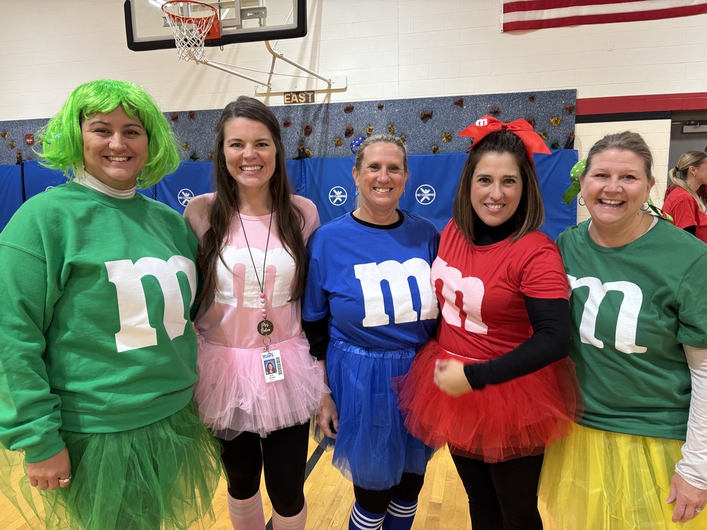 Staff dressed as M & Ms