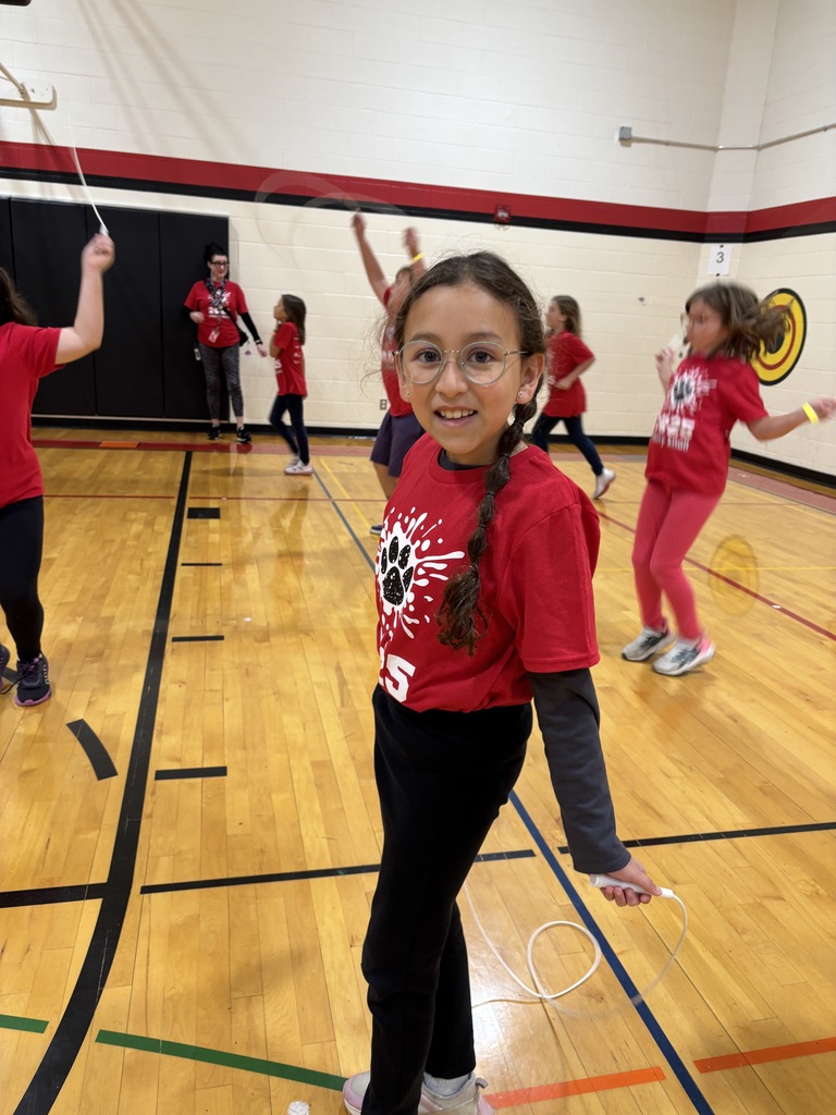 Student jumping rope