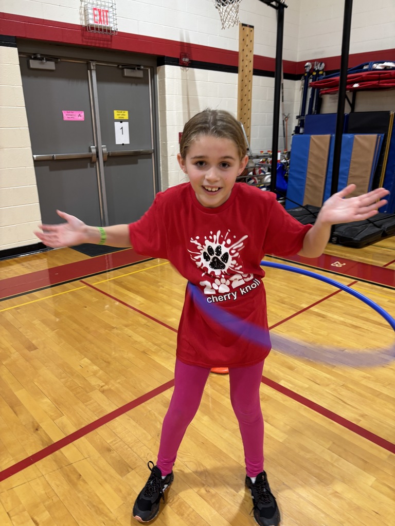 student hula hooping