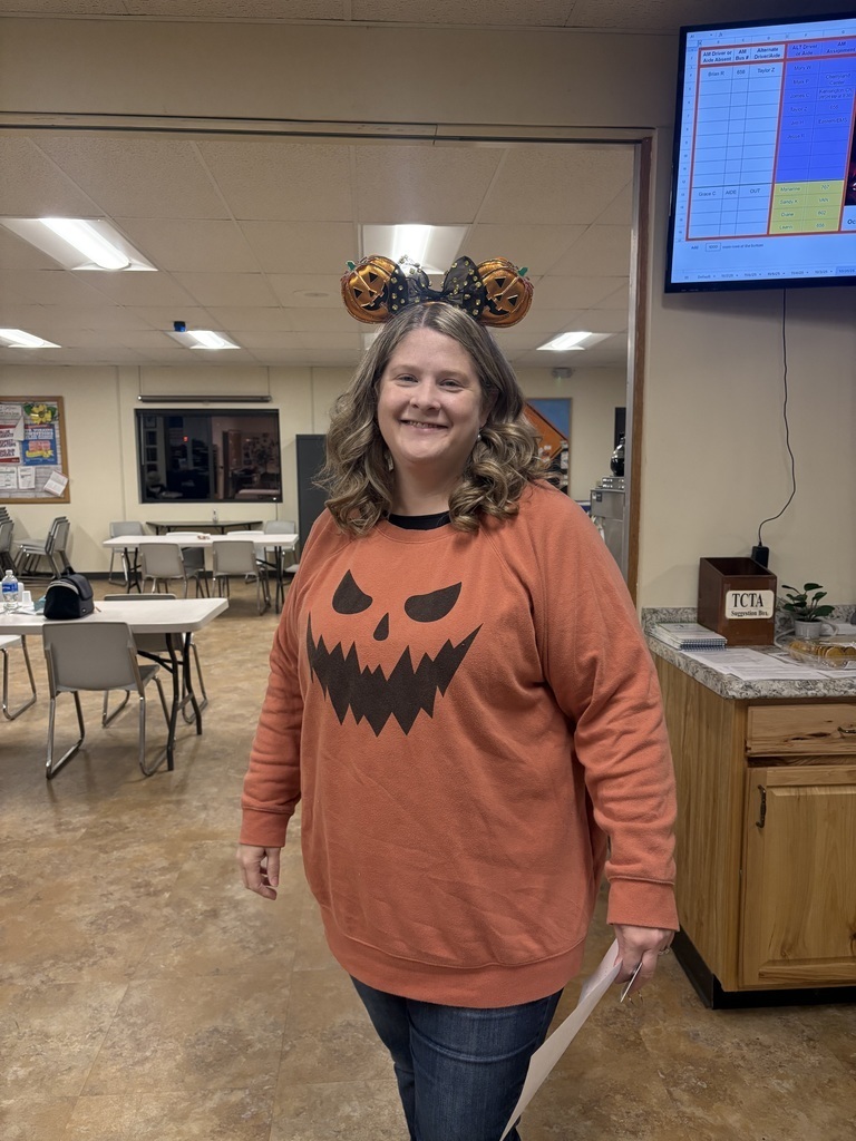 TCAPS Bus Drivers dress in costume for Halloween