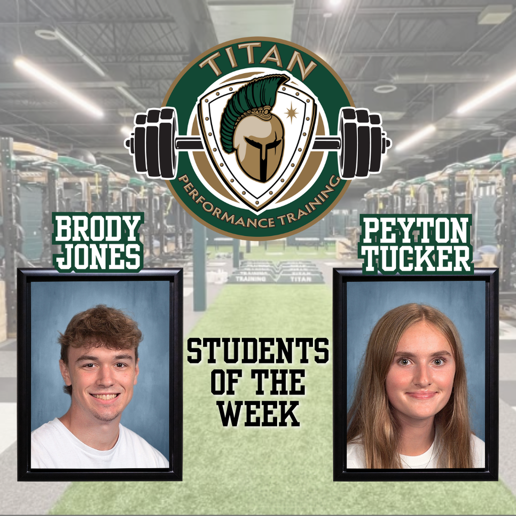 Training students of the week graphic