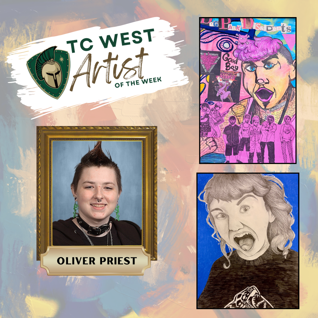 Congrats to our Visual Arts department Artist of the Week!