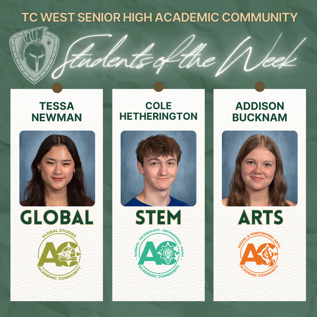 Graphic of global communities students of the week graphic.