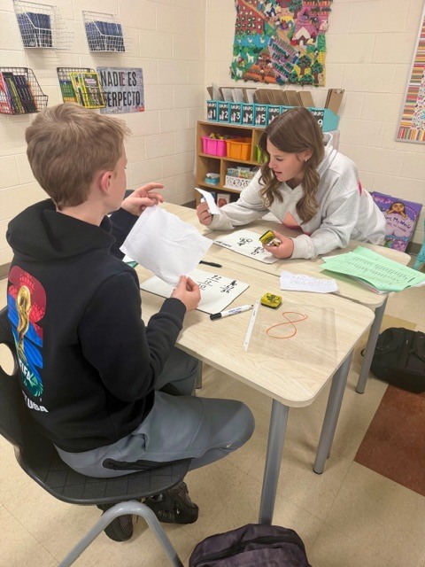 Students in Spanish class