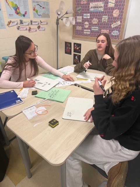 Students in spanish class