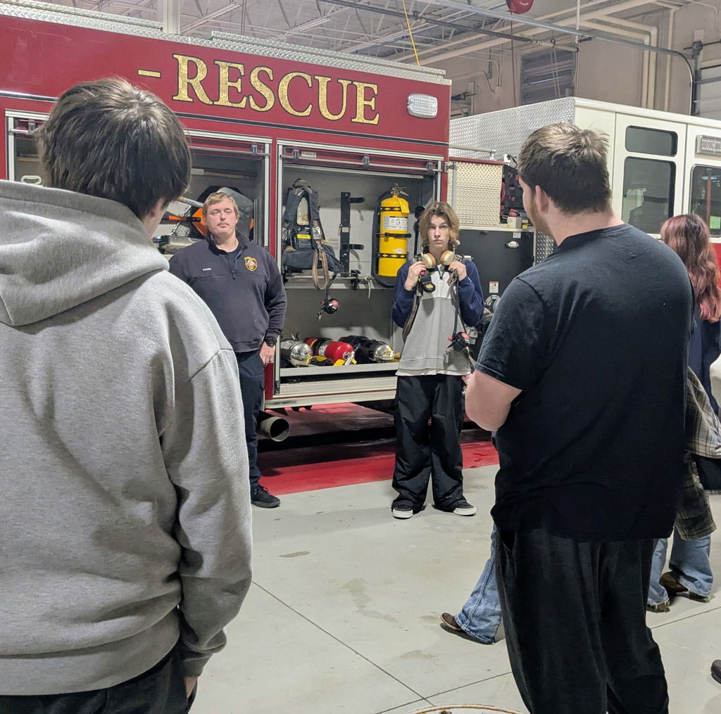 TCHS students at Fire Department