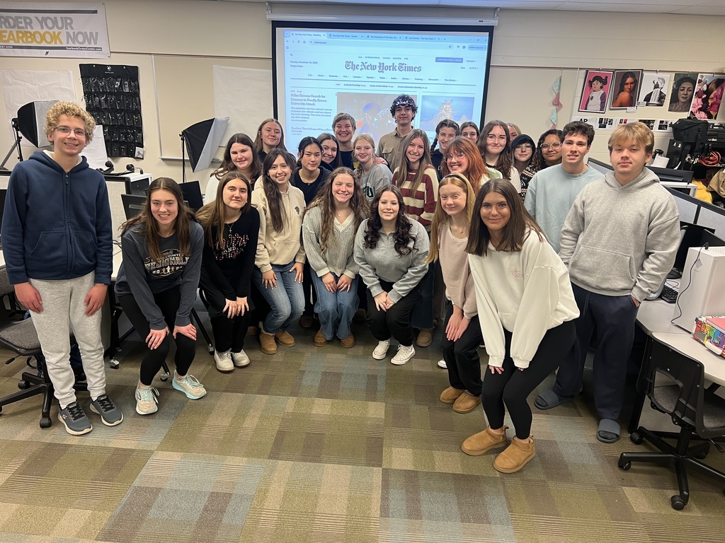 Newspaper class with guest speaker.