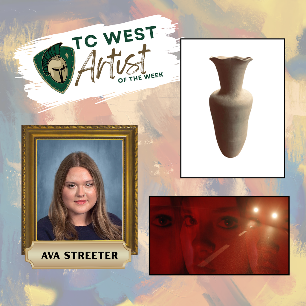 Graphic of visual artist of the week Ava Streeter