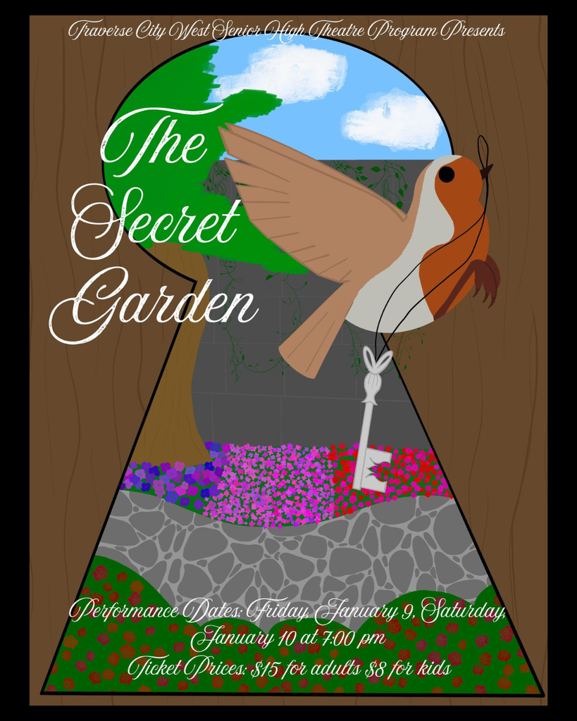 Poster for The Secret Garden production this weekend