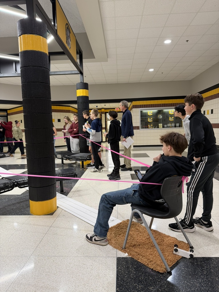 Science students at Forces in Motion Derby.