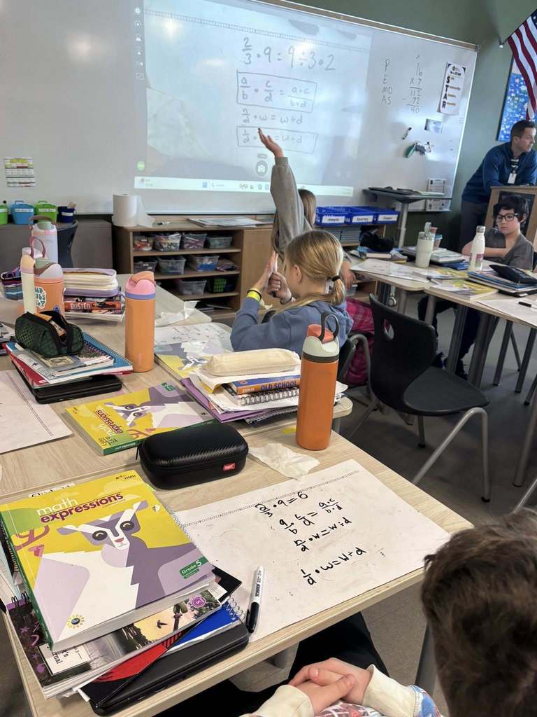 Eastern elementary students in a classroom working on projects at their desks