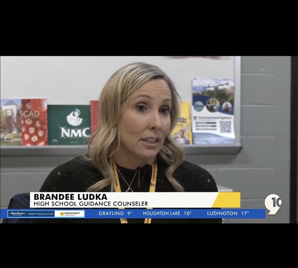 Brandee Ludka being interviewed at Central High School