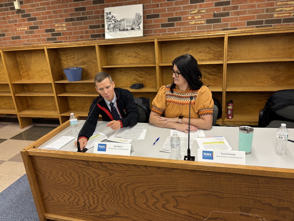 Boyce and Partman at Board of Ed meeting