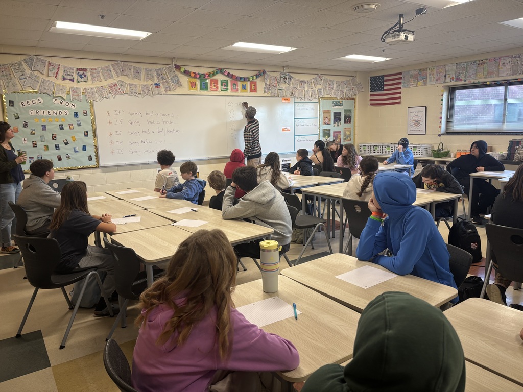  7th grade ELA students worked with award-winning poets 