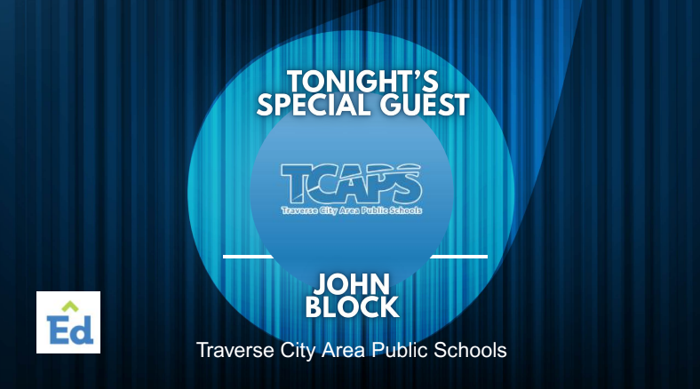 Spotlight photo with TCAPS logo and John Block featured as Tonight's Special Guest