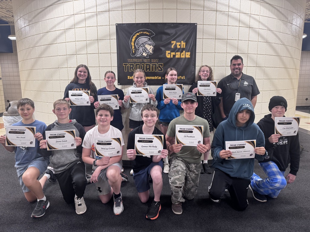 7th grade Trojan Standout students.