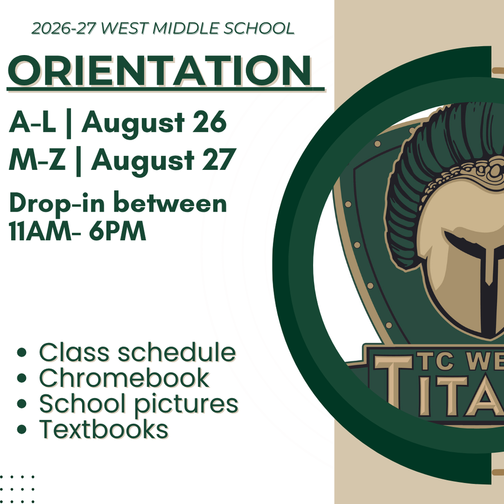 August 26 | Last Name A-L | Drop-in between 11AM- 6 PM August 27 | Last Name M-Z | Drop-in between 11AM- 6 PM During Orientation, students will receive their class schedule, Chromebook, textbooks and school pictures.