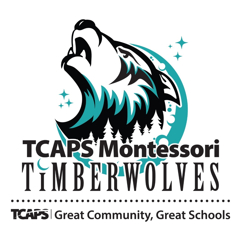 TCAPS Montessori Timberwolf Color Logo