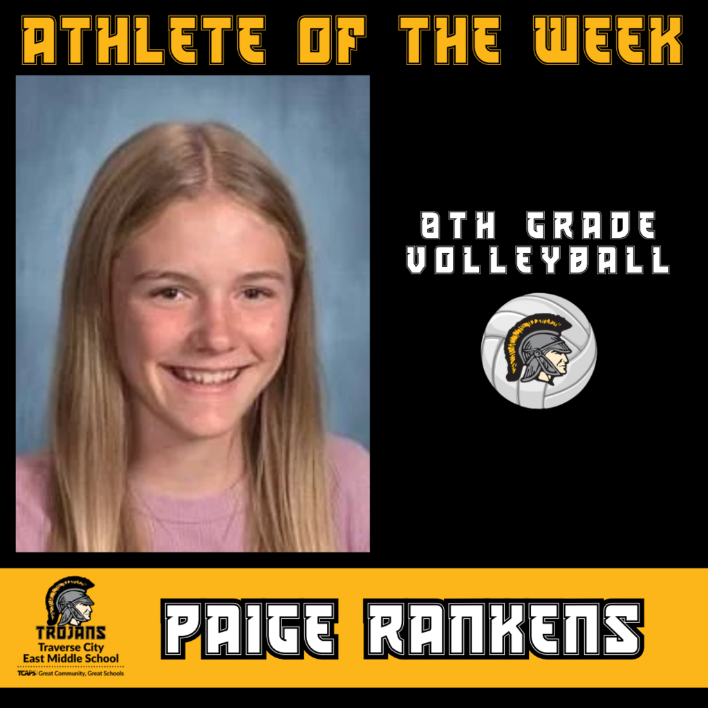 🏐 TROJAN ATHLETE OF THE WEEK 🏐 Congratulations to Paige Rankens (Volleyball), one of our Trojan Athletes of the Week! Paige is an asset in every position on the court, and she is one of the team's star setters! Coach Kama says she can rely on Paige to cover all bases, execute plays, and hit her targets, and as a bonus, she is just as sweet as she is athletic. The team is lucky to have her! Great job, Paige! 🏆 