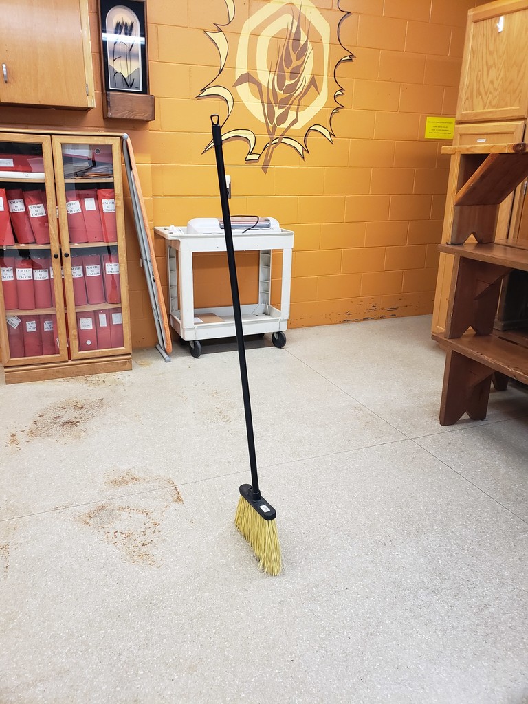 standing broom