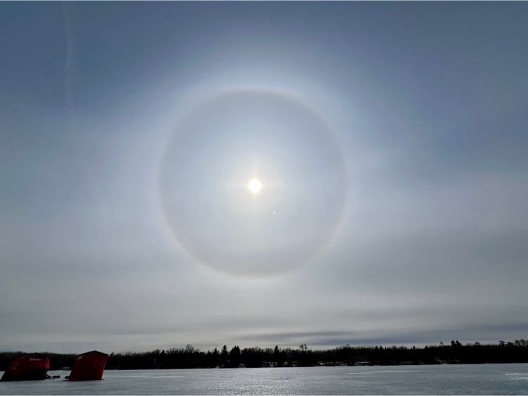 An amazing sun dog over the TrekNorth Sun Dogs!