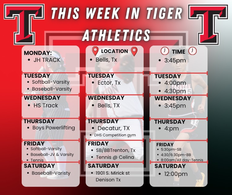Athletic Schedule 